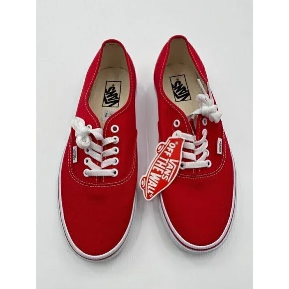 Vans Authentic RED Unisex Shoes Women Size 11 (Men Size 9.5) - Picture 8 of 8